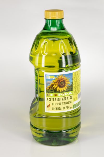 aceite de girasol ecológico botellas de 2 litros - EcoPipa